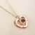 Import Fashion Valentine Day Gift Couple Jewelry 100 Languages I Love You Projection Heart Shaped Pendant Necklace from China