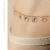Import Fashion wholesale jewelry  silver anklet, gold white chain color women dainty silver anklet with crystals from China