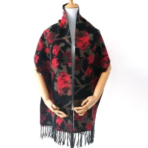 Fashion women long fringe premium style poncho acrylic poncho