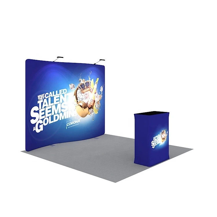 Fast Assemble 10x10 Portable Trade Show Booth Aluminum Frame Display