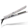 Fast delivery personalized flat iron  professional salon tools bling rhinestone hot hair straightener