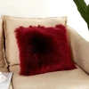 Faux Fur Solid Decorative Pillow Cover Fluffy Throw Pillow Mongolian Luxury Pillow Case Cushion Cover for Bedroom and Couch