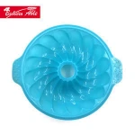 FDA&LFGB Approved 100% Food Grade Spiral Shape Silicone Cake Tin