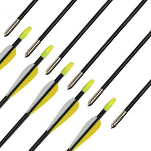 Fiberglass Arrow 3&#39;&#39; TPU Fletching Vane Glass Fiber Arrow For Traditional Bow