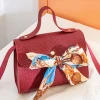 FLB141 small fashion wholesale handbags ladies purses and handbags with scarf