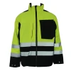 Fluorescent Yellow Custom Safety Reflective  Jacket