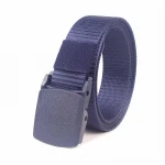 Flying Art POM Quick-drying Smooth Buckle Men's Simple Canvas Belt Nylon 3.0 Narrow Version Security Check Tactical Belt China