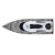 Import Flytec V200 Shark Design 35+KM/H High Speed RC Racing Boat With Waterproof Self-righting For Lakes, Rivers And Pools VS JJRC from China