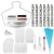 Import Food grade beginner baking suit turntable bracket disposable piping bag 73 pcs fondant cake decorating tools from China