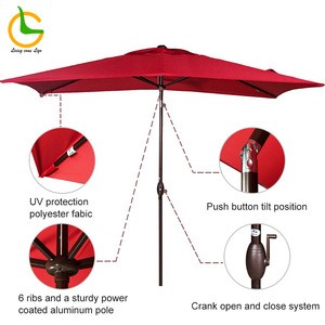 Foshan wholesale big outdoor UV resistant square umbrellas parasol
