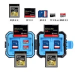 Free Sample Cheap PULUZ 9 in 1 Memory Card Case for 2XQD + 2CF + 2TF + 3SD Card