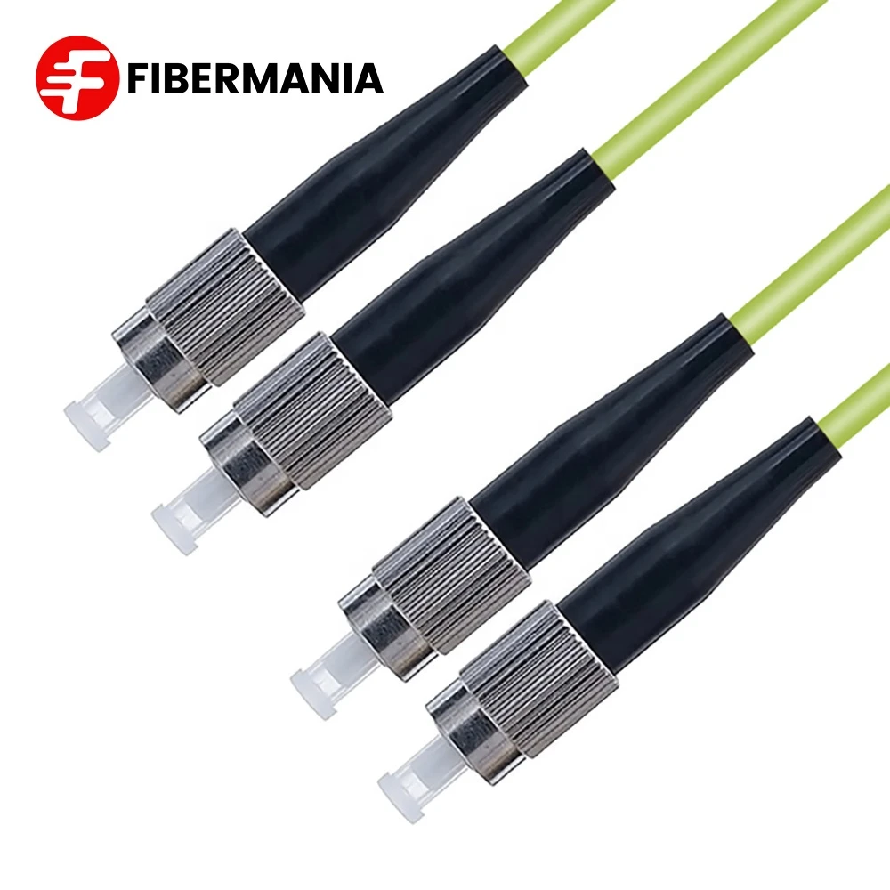 Free Sample FC Duplex OM5 Multimode Fiber Optic Patch Cord Fiber Cable Optical Fiber Cable
