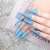 Import French abs coloured full cover artificial long press on false nails from China
