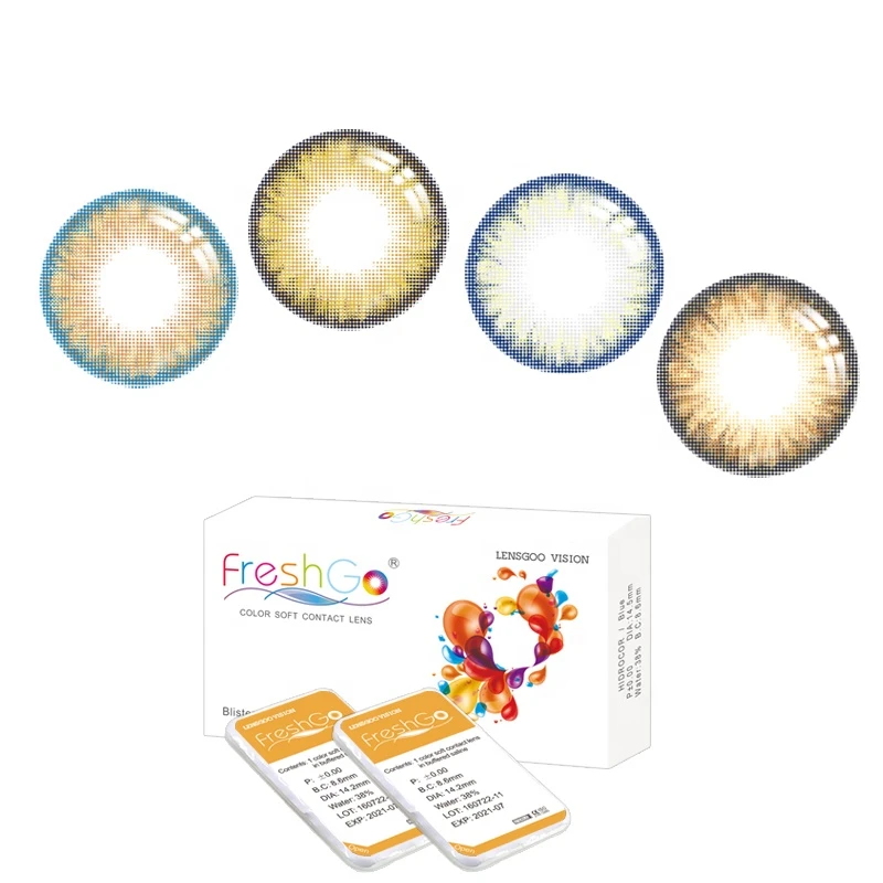 freshgo brand L12 series Pro Indian style color contact lenses 6 colors available