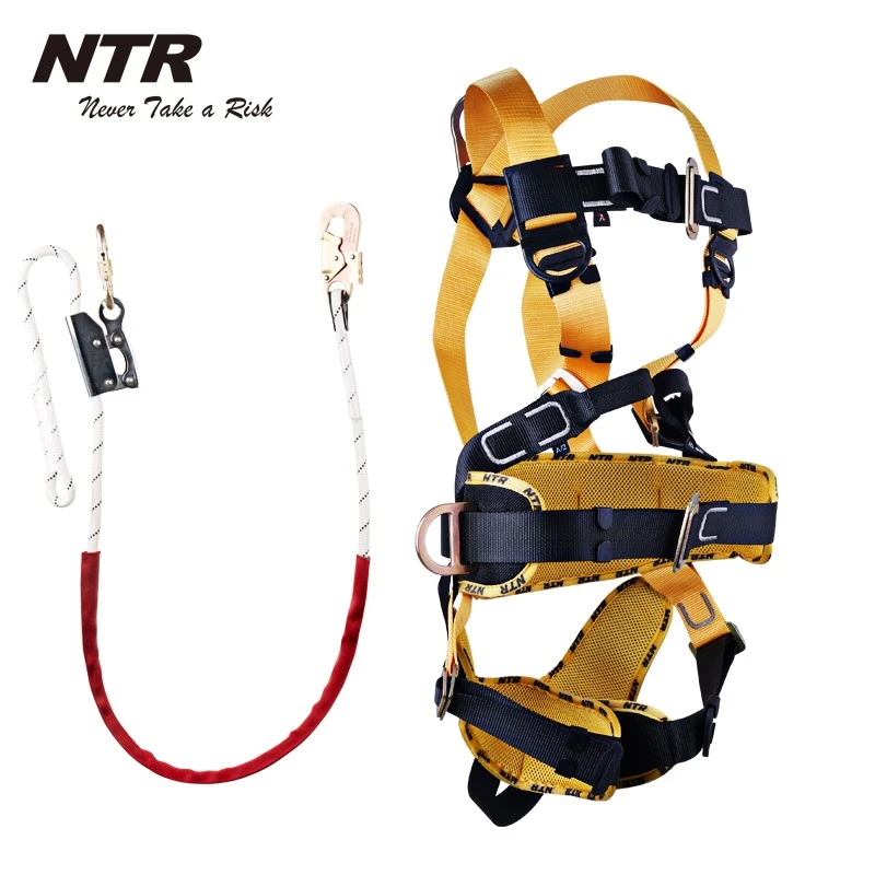 Full Body Safety Harness Fall Protection with 5 D-Ring,Universal Personal Protective Equipment