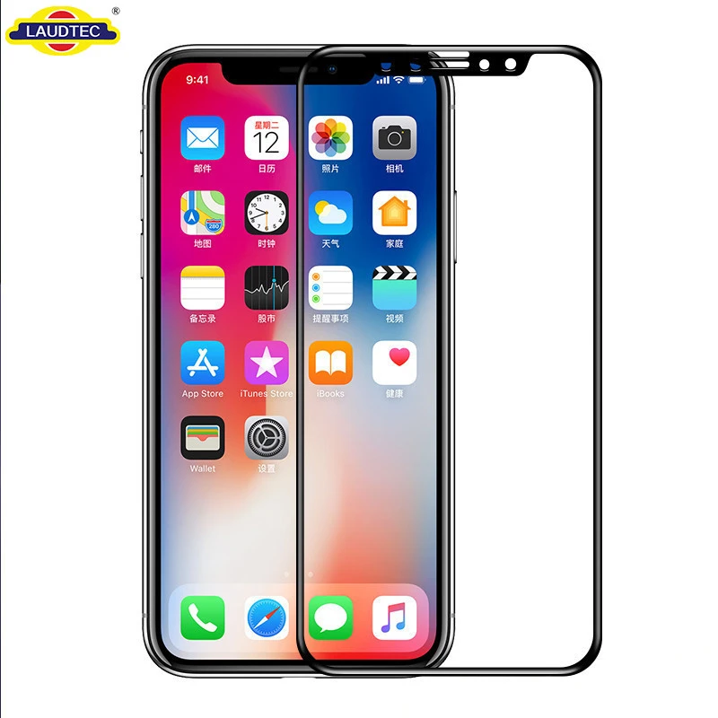 full curved 3D Tempered glass screen protector for iphone X