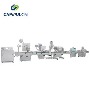 Fully Automatic Pharmaceutical Pill Production Line Bottle Packaging Filling Capping And Labeling Machine