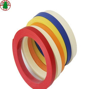 Furniture accessory 0.8*22mm solid color wood grain pvc edge banding tape for plywood
