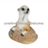 Garden ornament of meerkat decorative polyresin animal