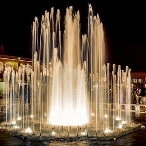 Garden round small dancing musical water fountain for led lighting show