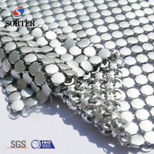 garment decorative silver color aluminum metallic fabric cloth