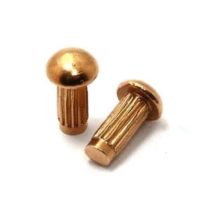 GB827 M2 Round Head Knurled Solid Rivet For Car