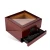 Glass Top Handcrafted Cedar Humidor Cigar Box with Front Digital Hygrometer Humidifier Gel and Accessory Drawer Holds