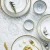 Import Gold Plated Marble Party Set With High End Ceramic Tableware from China