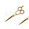 Gold platted professional Hair dressing scissors