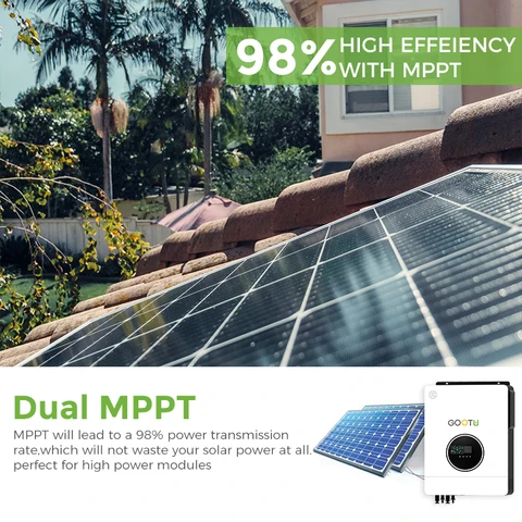 Buy Gootu 8kw 10kw Hybrid Solar Inverter 10200w 48v All In One Dual ...