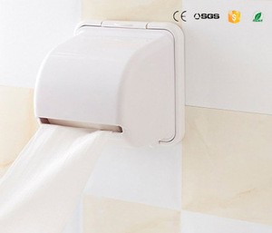 Gray cheap toilet paper roll holder paper box plastic paper holder