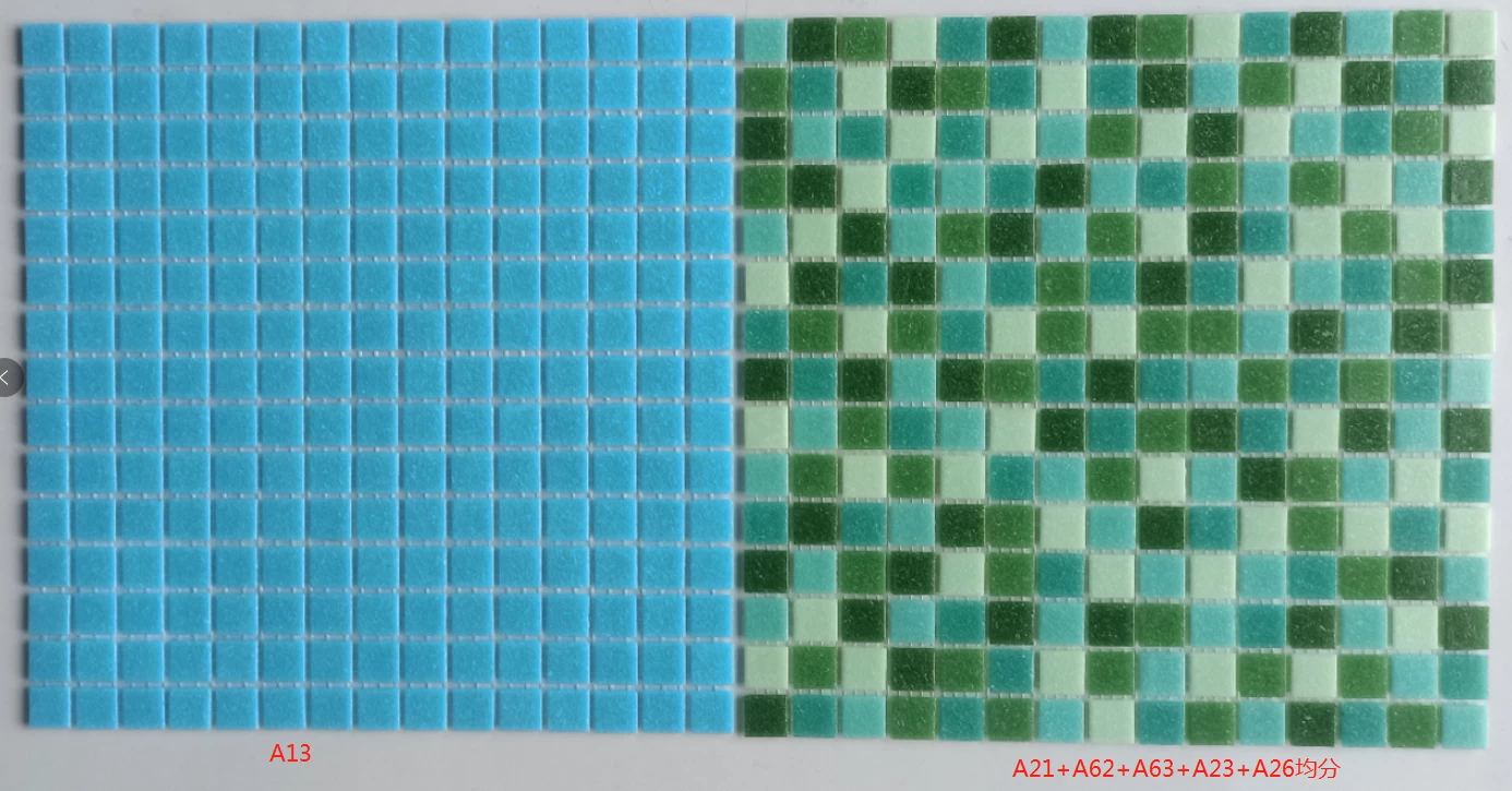 green and blue glass mosaic tiles swimming pool glass mosaic tile