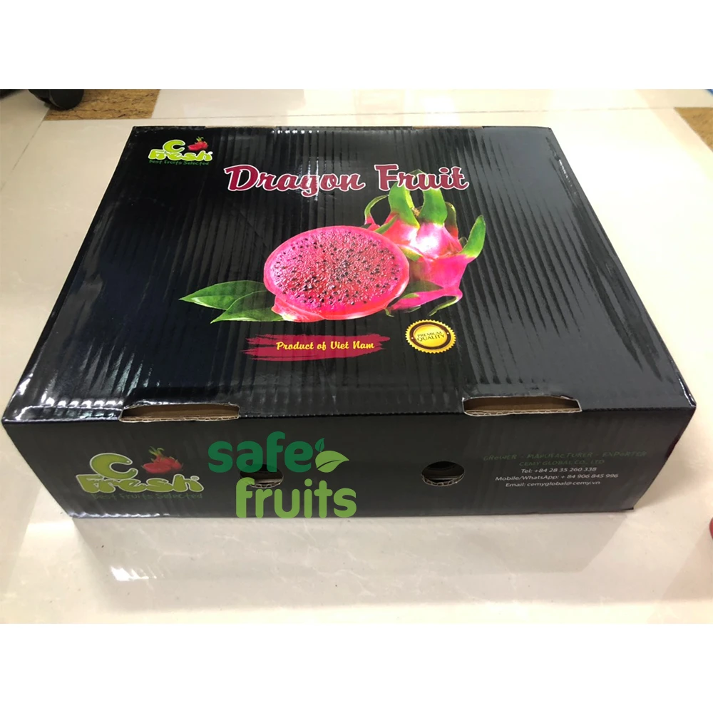 Guaranteed Fresh and high quality Dragon fruit with all Red and White Flesh / Careful Packaging from VietNam