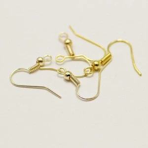 H 18mm IRON alpaca silver gold diy earring components wire french ear wires