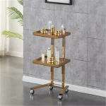 hair salon furniture trolley stainless steel manufacturer nail shop plywood trolley