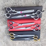 Hair Scissor set home use Hair Hairdressing Scissors Kit Hair Clipper Razor Thinning cutting Scissors Barber haircut set
