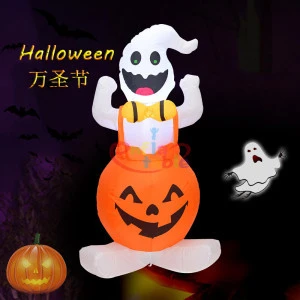 Halloween Party Use Advertising Decorations Inflatable Bib Pants Pumpkin Ghost