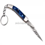 Hand Made Damascus Sharp Blade Grip Keychain Knife (smk1450) Metal Knife Key Chain 500 Pieces Sm Knives Smk1450