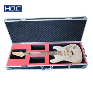 Hard Durable Aluminum Case Instrument Box multiple guitar road case lining fabric