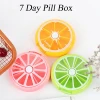 Health Care Fruit Shaped Sort Vitamin Holder Tablet Storage Container Travel Use Weekly 7 days Pill Box