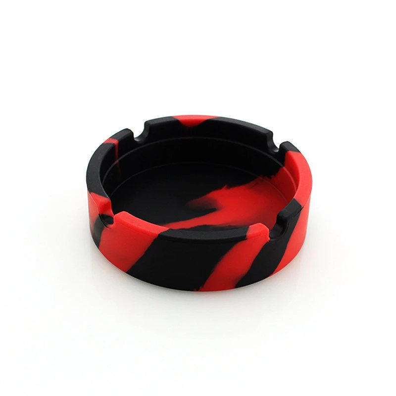 Heat Resistant Customised Silicone Cigarette Ashtray Silicone Cigar Glow in the dark Ashtray