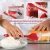 Heat Resistant Kitchen Rubber Spatulas Set 6 Pieces Non Stick Cooking Baking Tools Silicone Spatula Set