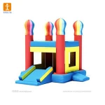 Heavy-Duty Nylon Bouncy Station for Outdoor Fun - Climbing Wall,  Inflate with Include Air Pump & Carrying Case