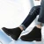 Import Height Increasing Black Canvas High Neck Shoes For Men from China