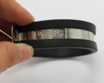 HEYRV trailer camper parts Worm Gear Drive Hose Clamp P Type Rubber Clamp 304 stainless steel Hose Clamp