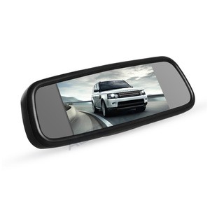 Hidden touch buttons 3video inputs car rearview mirror monitor