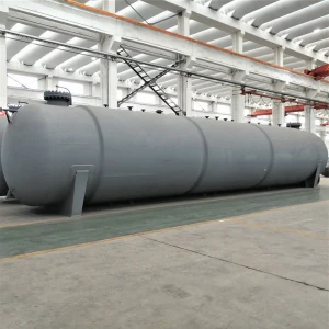 High Horizontal Pressure Vessel With Custom Graphics Stainless Steel Gas Storage Tank