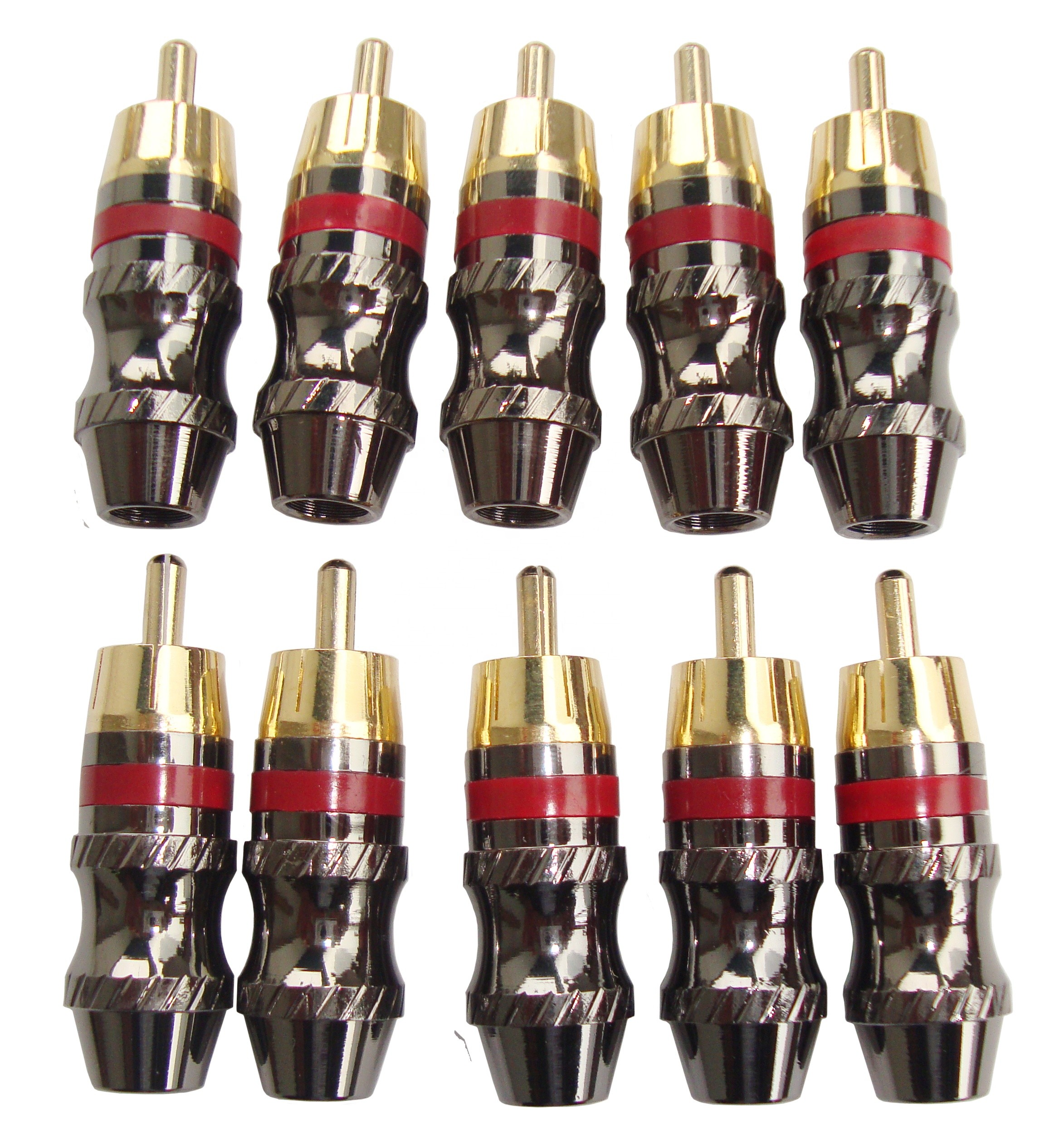High performance brass RCA connector