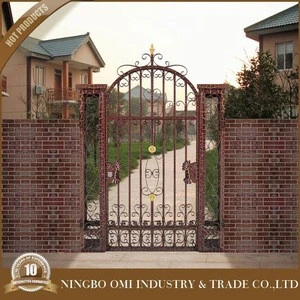 High Quality Beautiful Iron Gate And Fence/artistic wrought iron gates/new design high quality &amp; low price ornamental iron