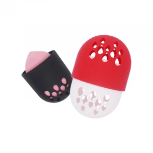 High Quality Beauty Silicone Travel Silicone Blender Holder Make up Sponge Case